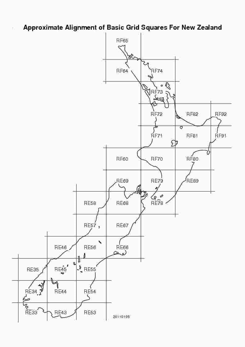 خريطة نيوزيلندا الشبكة