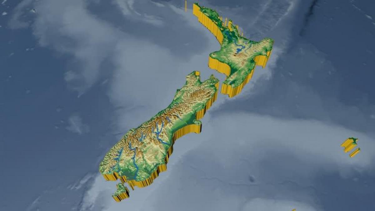 نيوزيلندا خريطة