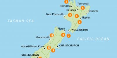 أوكلاند في نيوزيلندا خريطة