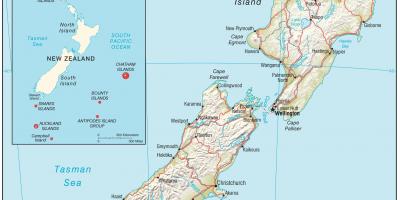 نيوزيلندا خريطة hd